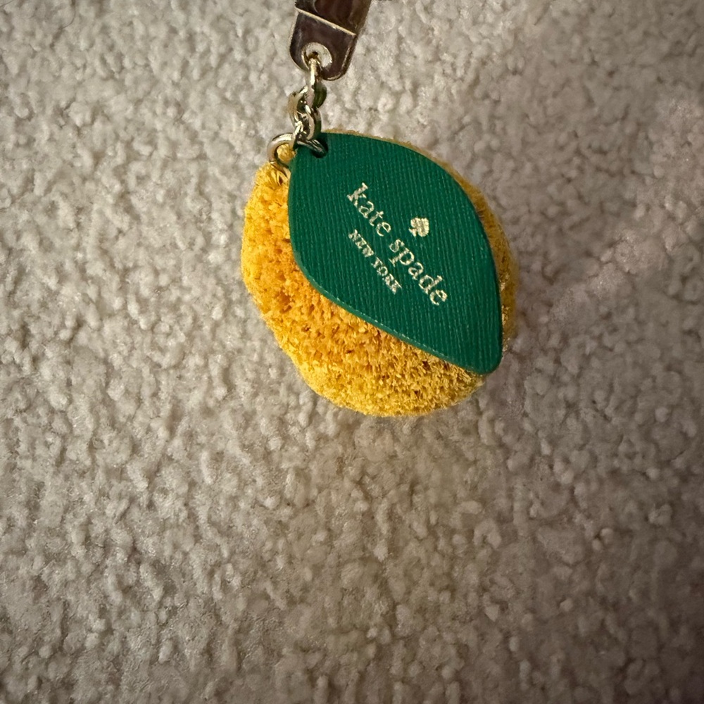 Kate Spade Yellow Lemon Keychain - Picture 2 of 3